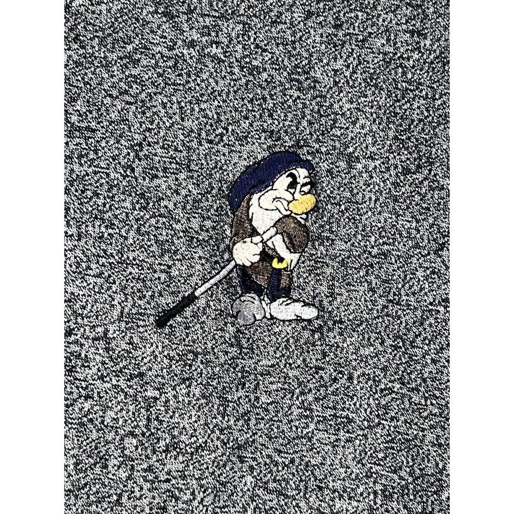 Foursome Mens Polo Shirt Grumpy Golf Seven Dwarves Short Sleeve Large L Golfing - Picture 10 of 12